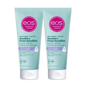 Eos 313039135194 Shea Better Shave Cream Sensitive Skin Fragrance Free 7oz 2 Pack