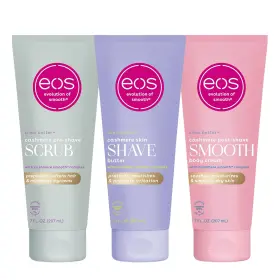 Eos 445045494491 Vanilla Cashmere Skin Collection 3-step Bundle- Pre-shave Scrub Shave Butt Eos 445045494491 Vanilla Cashmere Skin Collection 3-step Bundle- Pre-shave Scrub Shave Butt