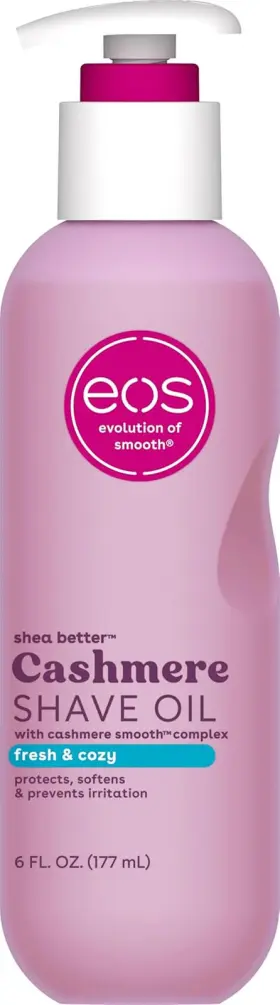Eos 744759599438 Cashmere Shave Oil Fresh And Cozy Soothing Moisturizing Prevents Irritation