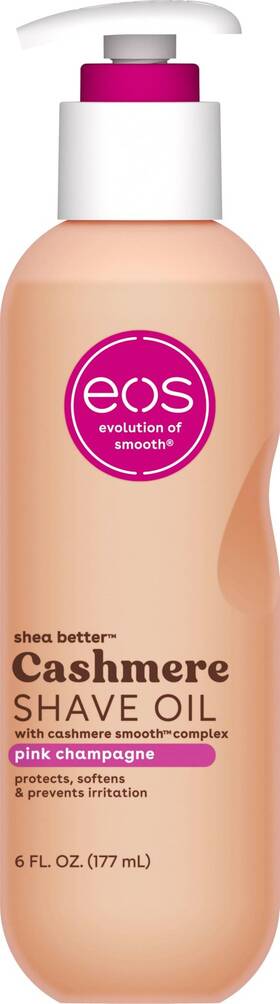 Eos 840044714200 Pink Champagne Shave Oil 6 Fl Oz Cashmere Smooth Complex For Sensitive Skin