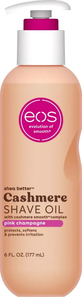 Eos 840044714200 Pink Champagne Shave Oil 6 Fl Oz Cashmere Smooth Complex For Sensitive Skin
