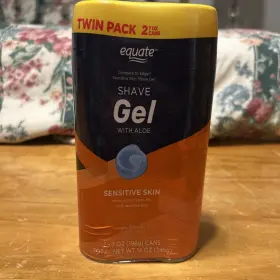 Equate 681131247467 Sensitive Skin Shave Gel With Aloe 7 Oz - 2 Pack Twin New Seal
