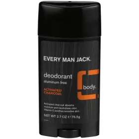 Every Man Jack 878639000162 Everyman Deodorant Activated Charcoal Tea Tree 2.7 Ounce