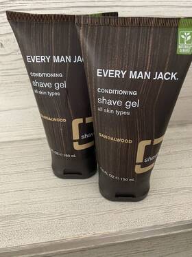 Every Man Jack 878639001848 2 Conditioning Sandalwood Shave Gel 5 Oz - Rare