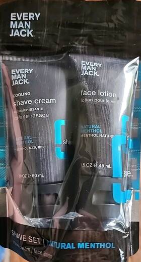 Every Man Jack 878639007475 Mens Natural Menthol Shave Cream Face Lotion - Travel Size