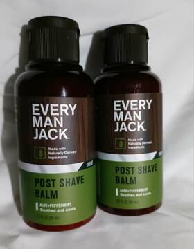 Every Man Jack 878639013476 2 Post Shave Balm Aloe Peppermint Soothes Cools Lot 3.2 Fl Oz