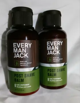 Every Man Jack 878639013476 2 Post Shave Balm Aloe Peppermint Soothes Cools Lot 3.2 Fl Oz Every Man Jack 878639013476 2 Post Shave Balm Aloe Peppermint Soothes Cools Lot 3.2 Fl Oz