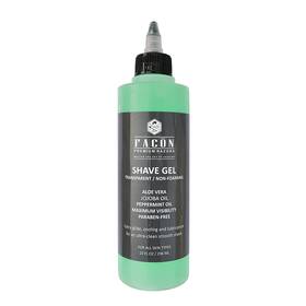 Fac N Razors 744759368829 Clear Shave Gel With Aloe Menthol Peppermint Bourbon Scent