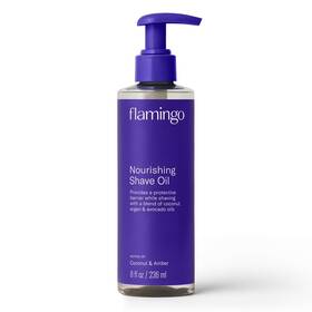 Flamingo 744759633248 Womens Nourishing Shave Oil Coconut And Amber 8 Oz