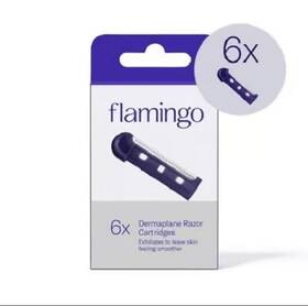 Flamingo 810075081862 Dermaplane Razor Refill Cartridges - 6 Ct
