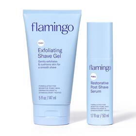Flamingo 810075082326 Pubic Hair Shaving Skin Care Set - Exfoliating Shave Gel 5 Fl Oz R