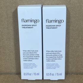 Flamingo Am0316 Ingrown Spot Treatment White Willow Bark Lactic Acid Lot X2 X 0.5 Fl Oz