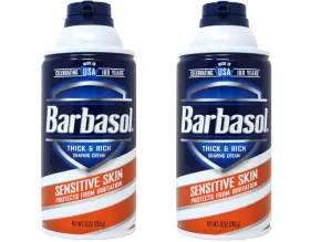 Flywrun 445018138162 Barbasol Sensitive Skin Thick And Rich Shaving Cream 10 Ounce Pack Of 2