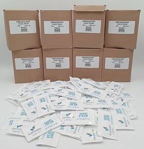 Fresh Scent 085317001506 Freshscent Case Pack 800ct .25oz Paraben Free Shave Cream 8 Lots Of 100