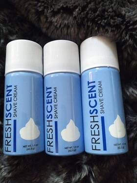 Fresh Scent 085317004347 Lot Of 3 Shave Cream Cans Travel Size Each 1.5 Oz