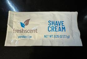 Fresh Scent Pksc-1 100 Shave Cream .25 Oz Packets Wholesale Lot Hotel Travel Size