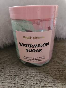 Fruit Pharm 470050 Watermelon Sugar Smoothing Shave Butter 5oz- Ultra Moisturizing Luxury Lather