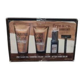 Frye & Co 192040358514 And Co. Mens 4 Pc Shave Set Grooming Kit Spiced Sandalwood New Gift Ready