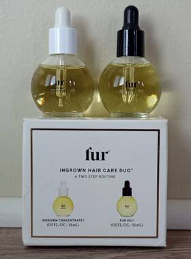 Fur 850024823259 Ingrown Hair Oil Duo Concentrate 0.5 Oz Ea Authentic 2 Step Preventative