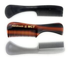 G.b.s 8122 G.b.s Men And Women Facial Comb Set Black Grey Tortoise Mct Pack Of 3