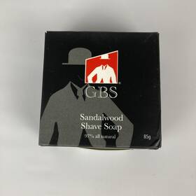 G.b.s 850001884587 Mens Sandalwood Shaving Soap Puck 97% Natural Enriched With Shea Butter Refill
