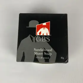 G.b.s 850001884587 Mens Sandalwood Shaving Soap Puck 97% Natural Enriched With Shea Butter Refill