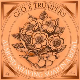 W093380 Geo F. Trumper Almond Shaving Soap With Wood Bowl 80 Gram