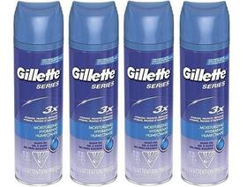 Gillette 047400130623 Series 3 X Action Moisturizing Shave Gel 7 Oz Pack Of 4
