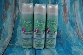 Gillette 04740014149 Satin Care Sensitive Skin Shaving Cream Gel Women 7oz Aloe Vera 2019