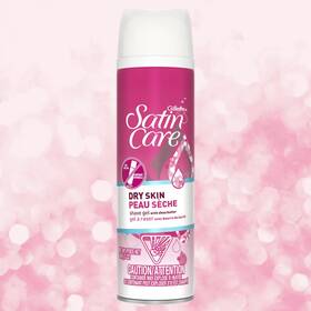 Gillette 047400141506 3x Satin Care Dry Skin Shave Gel With Shea Butter / 7 Oz. Each New