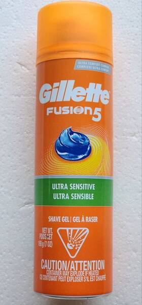 Gillette 047400159051 Fusion 5 Ultra Sensitive Shave Gel 7 Oz