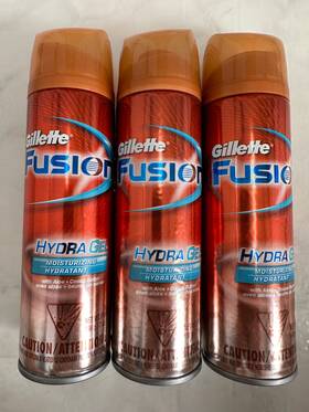 Gillette 047400159068 Fusion Hydra Shave Gel Moisturizing Hydratant 7oz New Pack Of 3