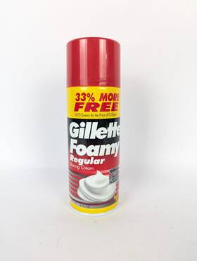 Gillette 047400240209 New 1994 Foamy Shaving Cream Regular 14.75 Oz Made In Usa Nos Vintage