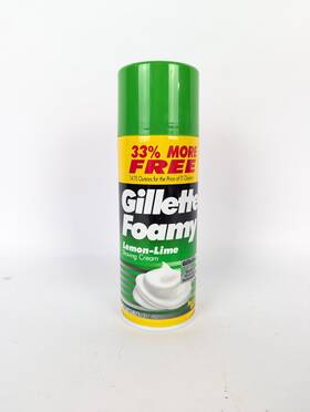 Gillette 047400245204 New 14.75 Oz Foamy Lemon Lime Shaving Cream Discontinued Rare