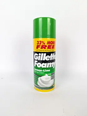 Gillette 047400245204 New 14.75 Oz Foamy Lemon Lime Shaving Cream Discontinued Rare