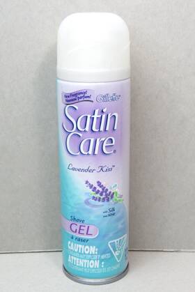 Gillette 047400303621 New Rare Satin Care Lavender Kiss Womens Shave Gel 7oz / 198g Nos 2007