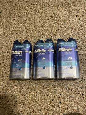 Gillette 047400305519 Series Men S 3x Moisturizing Shave Gel 6ct 7oz Cocoa Butter Brand New