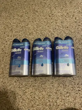 Gillette 047400305519 Series Men S 3x Moisturizing Shave Gel 6ct 7oz Cocoa Butter Brand New
