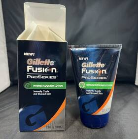 Gillette 047400309722 Fusion Pro Series Intense Cooling Lotion 3.3 Oz Nwob