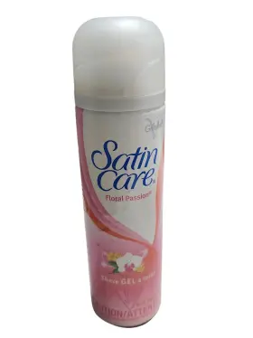 Gillette 047400312579 Satin Care Floral Passion Shave Gel 7 Oz