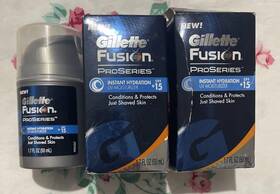 Gillette 047400316652 3 Fusion Proseries Instant Hydration Spf15 New Old Stock Read And See