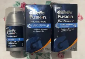 Spf15 Gillette 047400316652 3 Fusion Proseries Instant Hydration New Old Stock Read And See