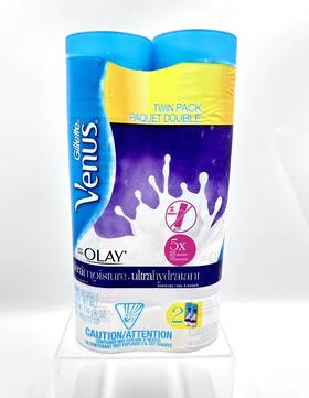 Gillette 047400660076 2 Venus Ultra Moisture Violet Swirl Shave Gel With Olay Large 6oz/ea
