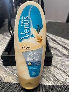 Gillette 047400660144 Venus Olay Vanilla Creme Shower And Shave Cream 10 Oz