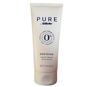 Gillette 047400666252 Pure By Soothing Premium Shave Cream With Aloe For Men 6 Fl Oz