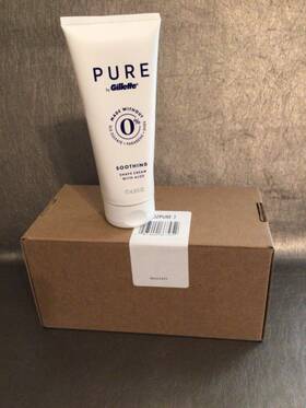 Gillette 047400666542 Pure By Soothing Shave Cream With Aloe For Men 6 Fl Oz Each 3 Pack