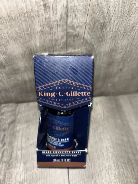Gillette 047400670457 King C Beard Oil Softening With Argan 1 Fl Oz Read