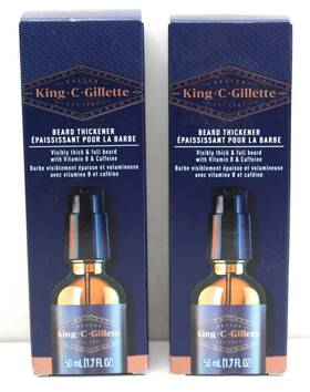 Gillette 047400676152 King C. Beard Thickener Formulated With Vitamin B Pack Of 2 New