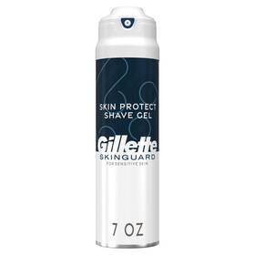 Gillette 047400690554 Skinguard Shave Gel For Men 7 Oz Skin Protect With Shea Butt