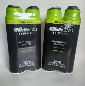 Gillette 047400692701 Gillettelabs Rapid Foaming Shave Gel For Men 7oz Each Pack Of 2 New And Sealed